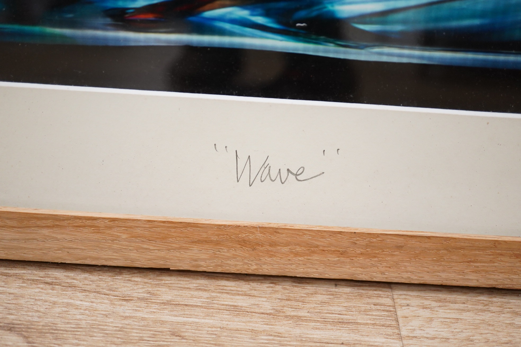 Anthony Stern, photographic colour print, ‘Wave’, signed in pencil to the mount, 22 x 59cm. Condition - good